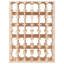 48 Bottle Solid Wood Floor Wine Bottle Rack in Brown