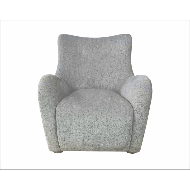 Swivel Accent Chair in Zinc Coloured Fabric