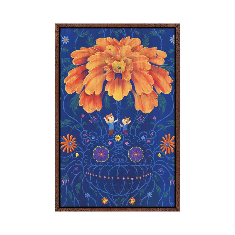 Tigers Flower by Martin Hsu - Single Picture Frame Rectangle Print on Canvas, 101.6 cm H x 66.04 cm W