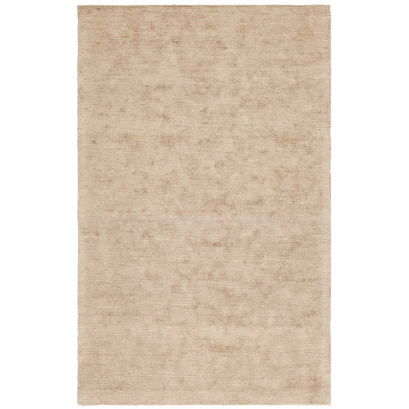 Lecompton Hand Tufted Jute Cotton Rug in Gold, Rectangle 8' x 10'