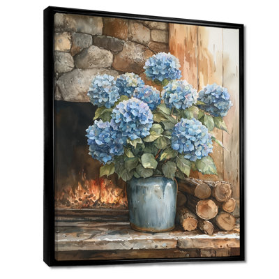 Gerone hortensias près du foyer II - Hydrangées, reproductions encadrées