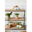 Ensemble de 2 pots à fleurs rectangulaires avec bordure géométrique