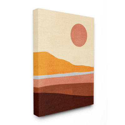 «Abstract Beach Landscape Bold Sun Color Block» par Victoria Borges - impression d'art graphique