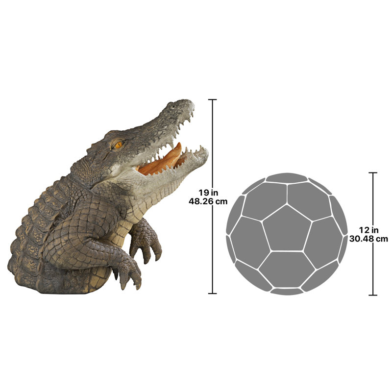 Statue de marécage serpentin Gator