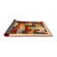 Tapis beige/vert/rouge contemporain-2000682721