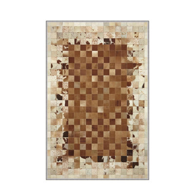Stylish Woven Carpet, 4 x 6 Feet, 100% Polyester | Antibacterial, 3D Digital Printing, Non-Slip PVC Felt Dot Underside | Machine Washable, 0.4 in Pile Height, Perfect for Living Room & Bedroom Decor