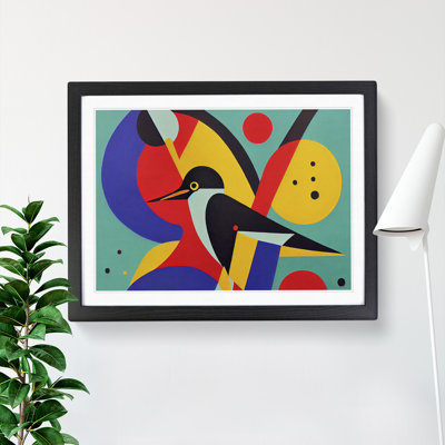 Abstract Kingfisher Bird Vol.3 - Framed Print