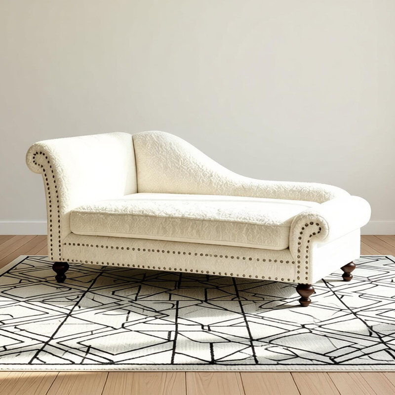 Chaise longue simple simple et luxueuse