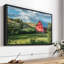 Nature, reproduction d'art sur toile "Grange rouge dans la campagne du Palouse"-101455615