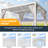 12 Ft. W x 12 Ft. D Metal Pergola with Canopy-98220538