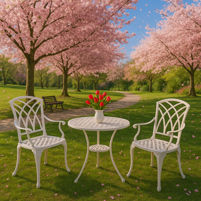 Musso 2 - Person Patio Dining Set with Round Table