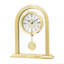Acctim Colney Pendulum Mantel Clock Quartz Brushed Metal & Glass Energy Efficient Movement Gold
