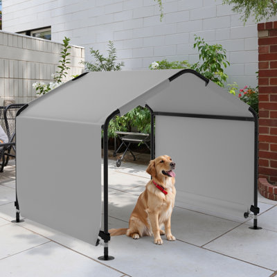 4'x4'x3' Dog Shade For Outside Portable Dog Tent Outdoor Sun Rain Shelter Canopy