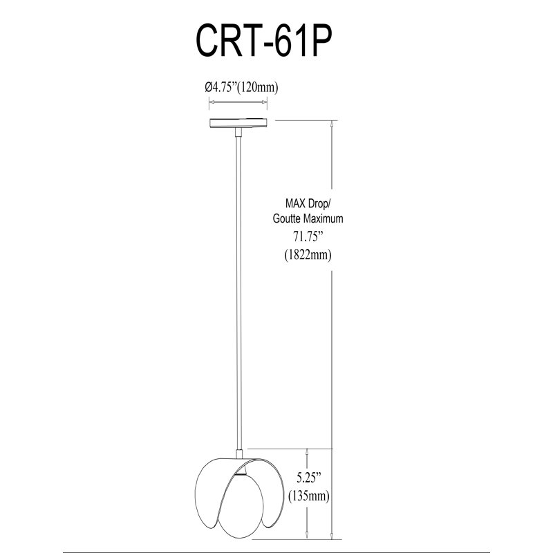 Luminaire suspendu 1 lumière Coint - noir mat - verre opale blanc
