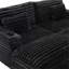 Très grand canapé-lit double de 83,5 po avec deux coussins, ports USB et porte-gobelets pour le salon-377131618