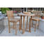 Avalon Outdoor - Piece Teak Bar Height Dining Set