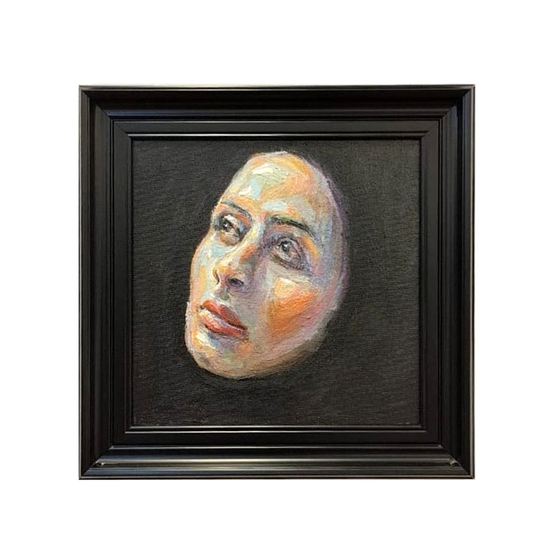 Pensez | Par la peinture de Boby Abraham | Huile sur toile | Peinture encadrée