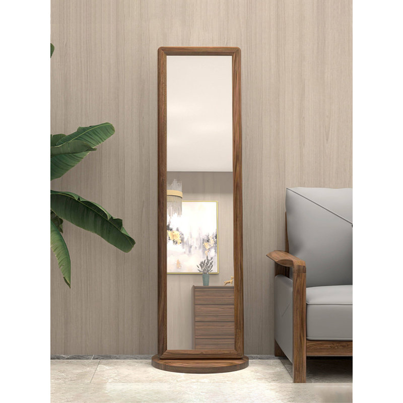 Miroir rectangulaire moderne en noyer
