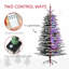 Arbre de Noël artificiel pré-éclairé, arbre de Noël enneigé avec 400 lumières DEL et 990 branches pour la décoration des fêtes