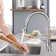 Pull Down Single Handle Kitchen Faucet with Soap Dispenser