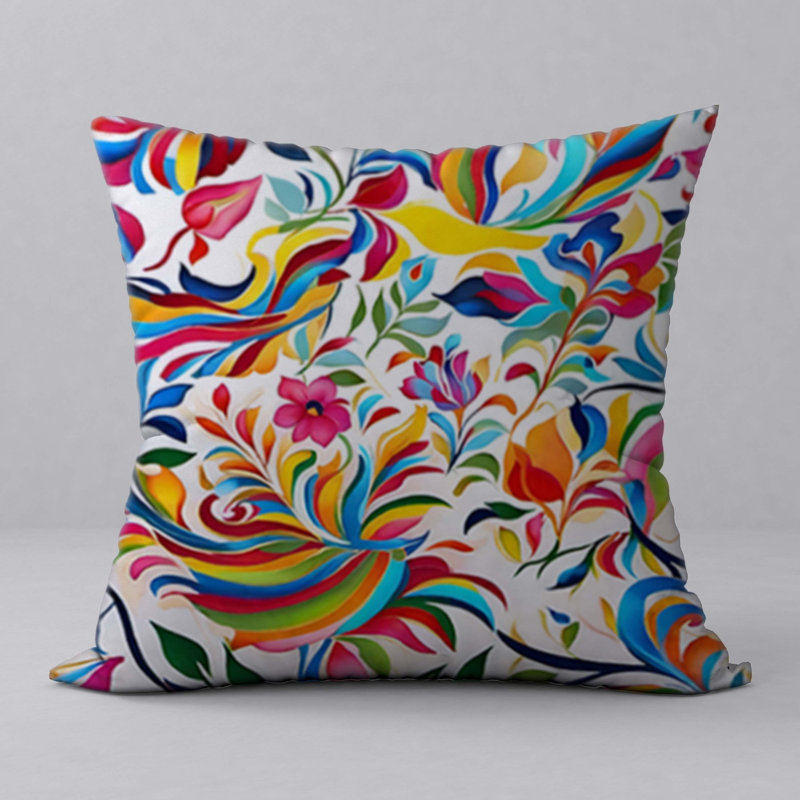 Abstract Reversible Throw Pillow