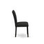 3 Piece Modern Dining Table Set Contains a Round Wooden Table with Dropleaf and 2 Black Colour Linen Fabric Upholstered Chairs, Wire brushed Black-1440441974-1440336271-1440336272