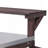 53.3" Outdoor Kitchen Island with Raised Shelf, Solid Wood Storage Cabinet with Stainless Steel Top-1020745246