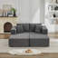 Canapé modulaire en velours côtelé 106 "Boneless-1570003517