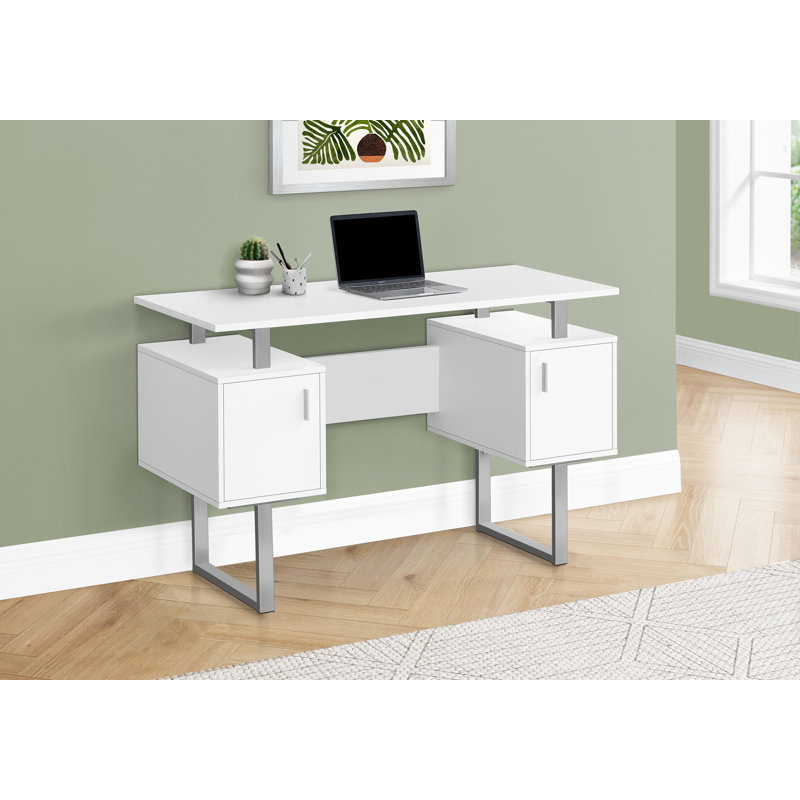Bureau d'ordinateur, Blanc