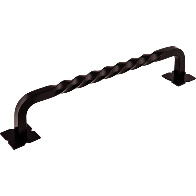 Twist 8" Center to Center Appliance pull, Patina Black, 12" Center to Center
