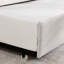Beige Linen Fabric Daybed With Trundle And Vertical Stripes, Full Size, Comfortable For , Suitable Family Room Back Support, Bedroom