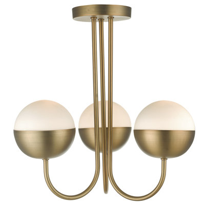 Selena Glass Semi Flush Mount