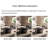 Multi-functional rock plate round coffee table