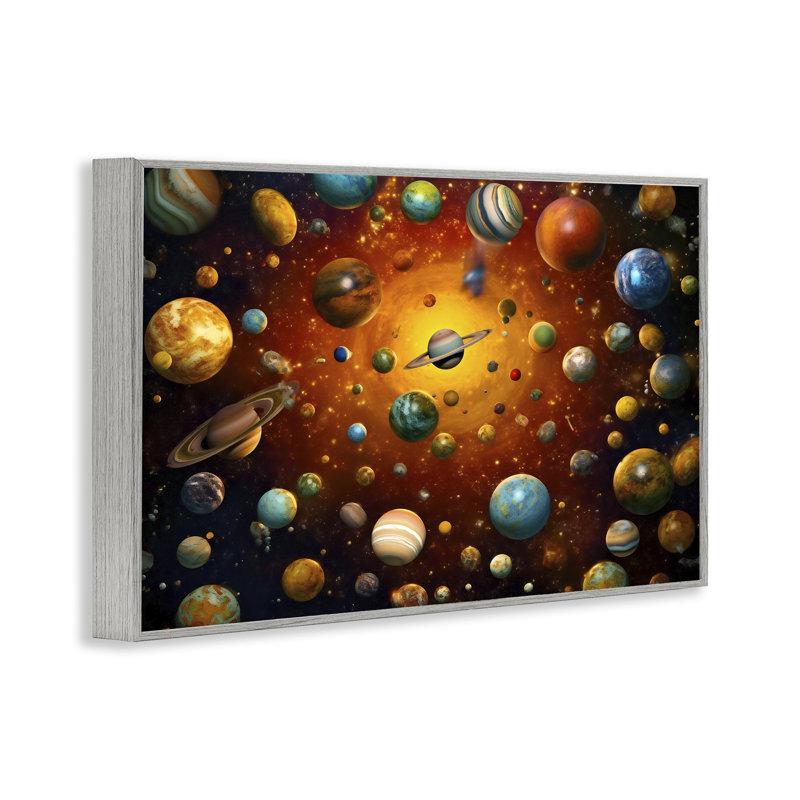 Giclée encadrée de galaxie cosmique, design par Ray Powers, Estampe numérique Farmhouse, H 20 po x l 30 po