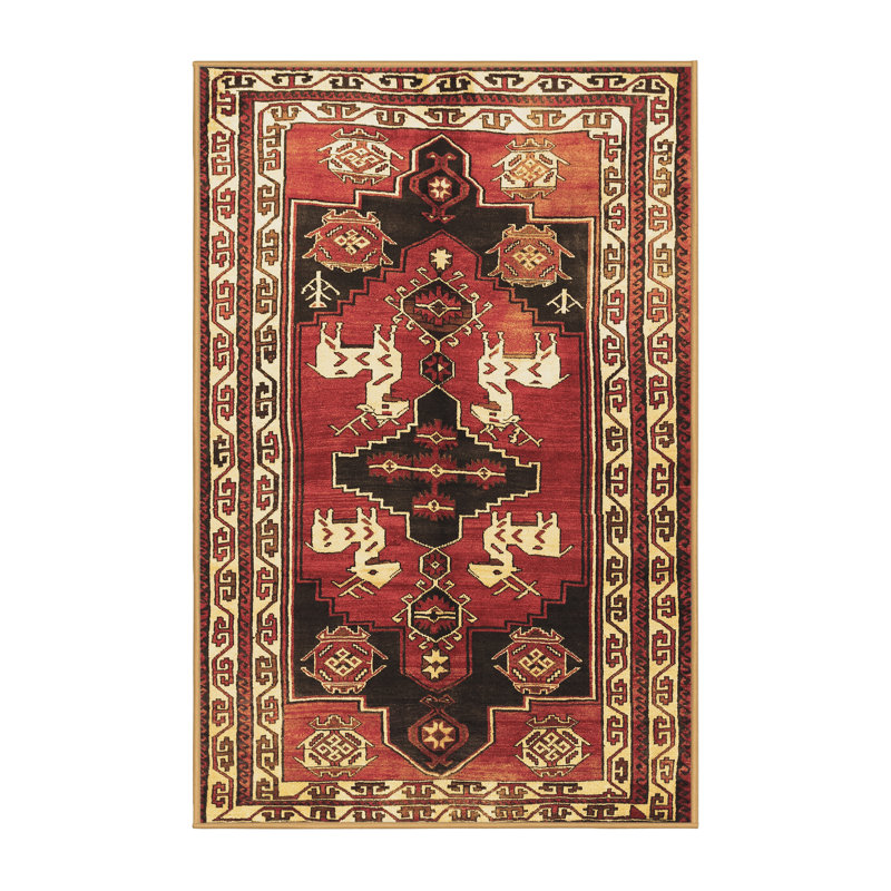 Oriental Indoor Rug, Rectangle 5' x 8'