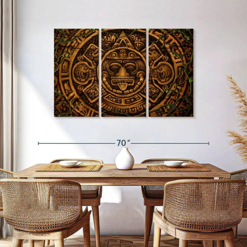 Kerner Aztec Symbol, 36" H x 57" W