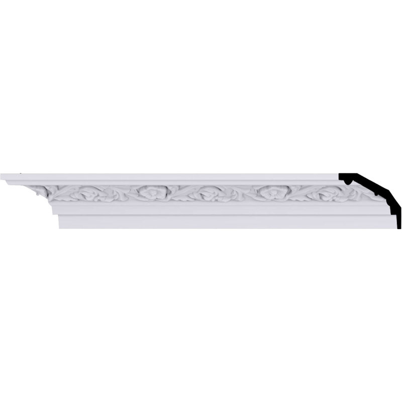 Moulure couronnée Endurathane Medway, H 3 3/8 po x P 2 1/8 po x F 4 po x L 94 1/2 po, apprêtée en usine