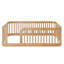 Structure de lit simple en bois avec clôture en bois-1626010934