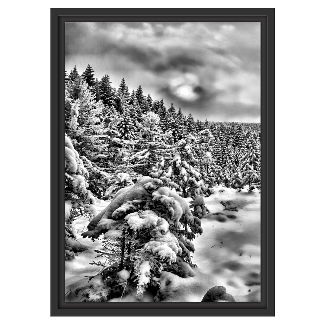 Gerahmtes Poster Winterlandschaft