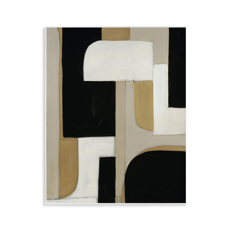 Plaque murale Minimalist Geometrics in Neutrals, design par Kippi Leonard