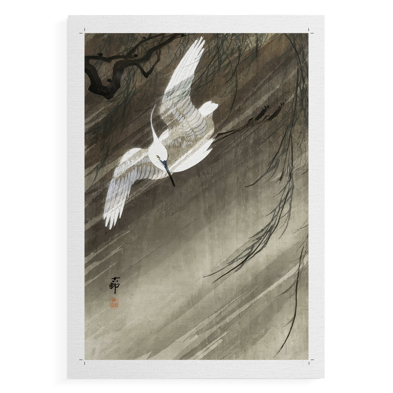 Koson's Flying Herons II - Impression sur toile seulement - NON-CADRE