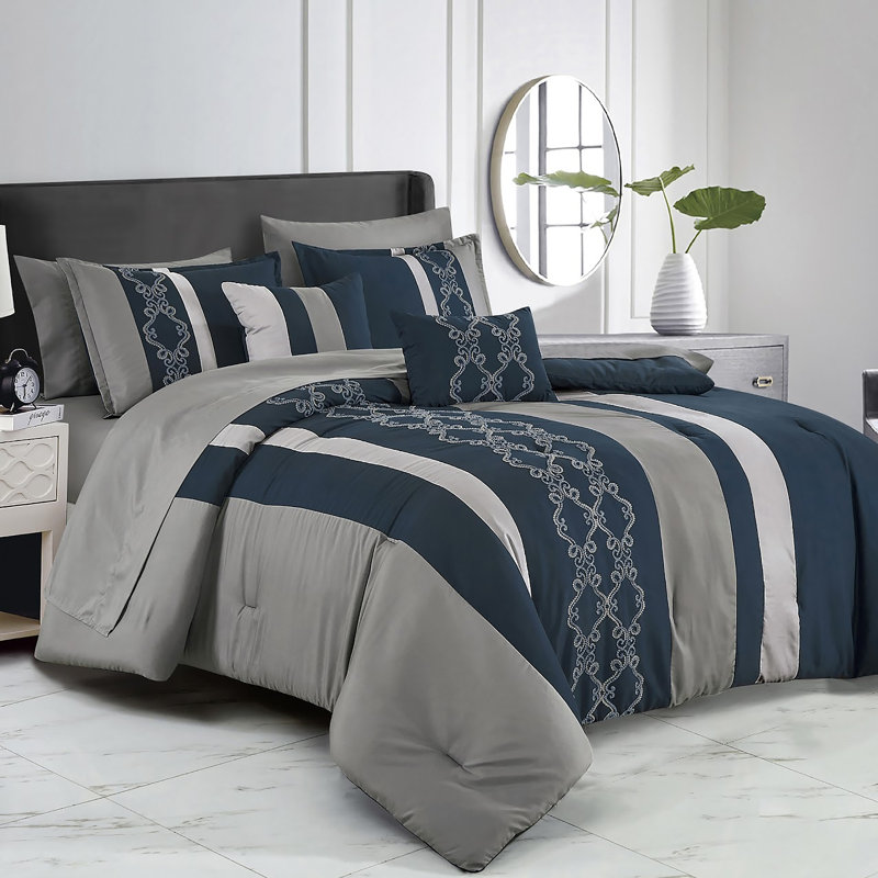 Ensemble d'édredon 9 pièces Bed-in-a-Bag Soft Bedding, Grand édredon et 8 pièces supplémentaires