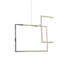 Arvīds 3 - Light Silver LED Square/Rectangle Pendant
