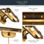 Applique murale 2 lumières 29,25 po Caillier en bronze laqué Caillier-610629680-610629695