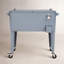 Permasteel - Glacière à roulettes rétro avec cloison 80QT - Bleu-50807094-116395568