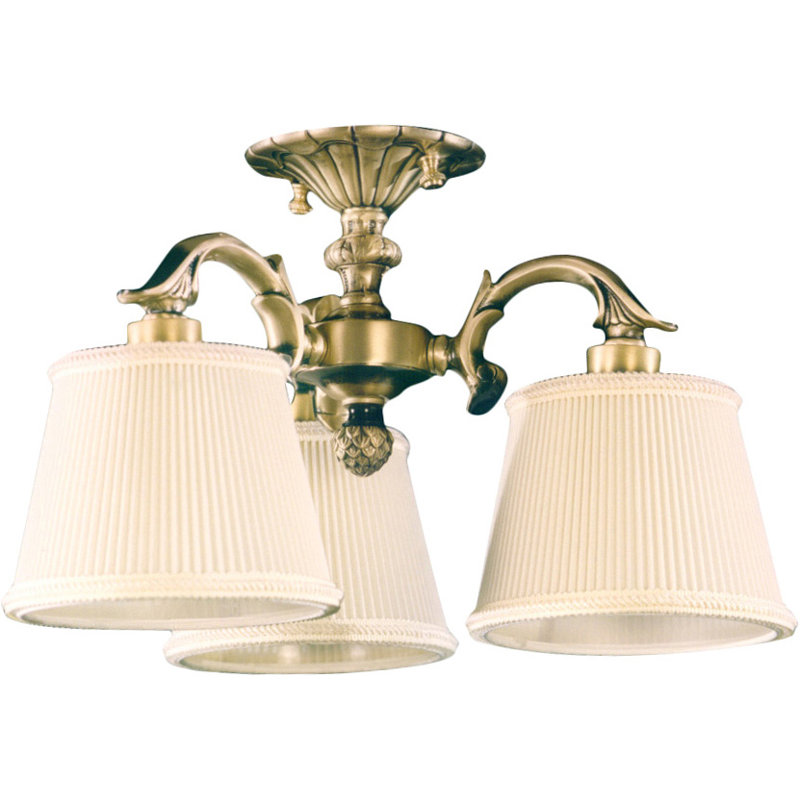 Cranmer Glass Semi Flush Mount, Antique Silver