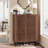 33.46" Storage Coffee Bar Cabinet With  2Doors & Shelves-1206190110