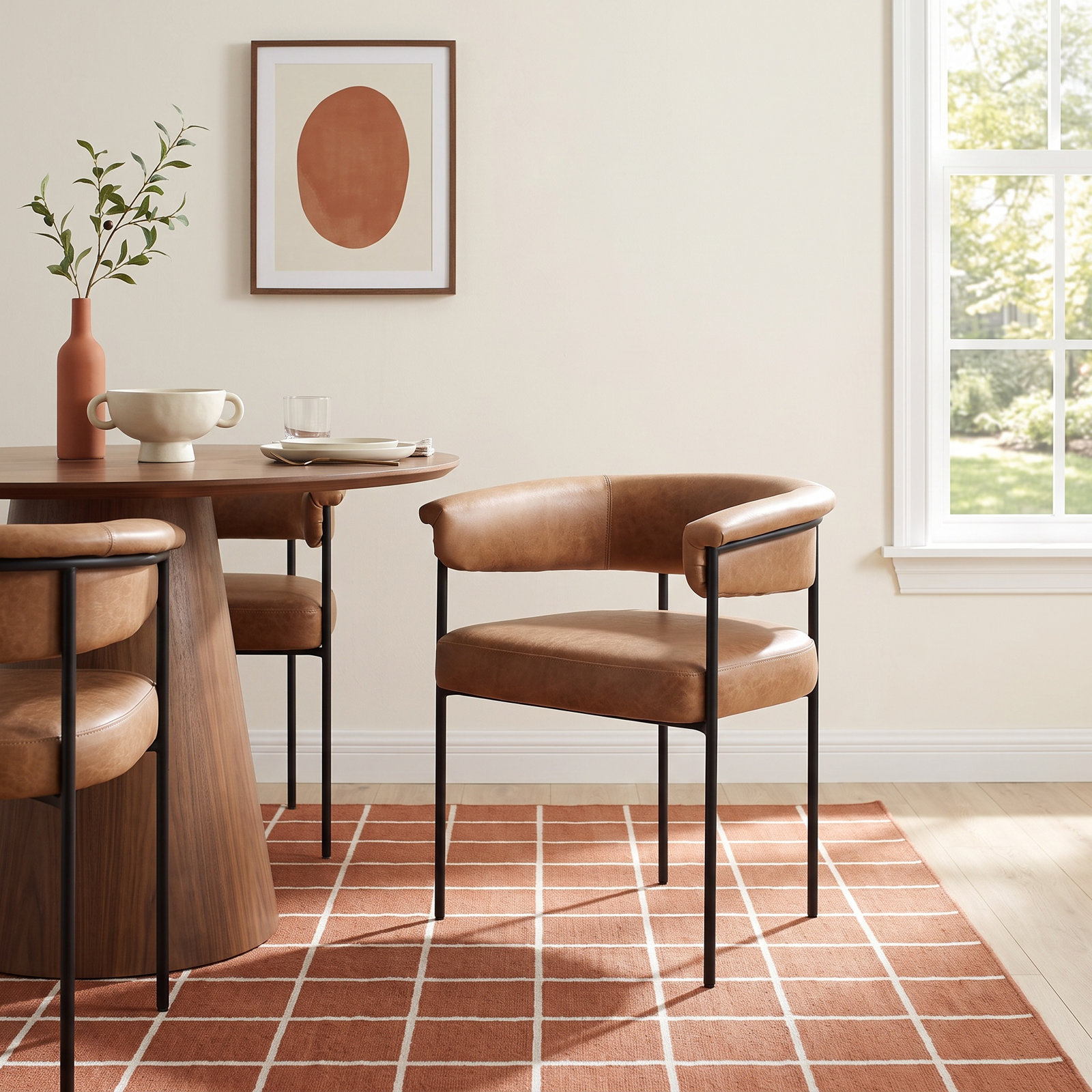Lyssa Dining Armchair, Chaps Saddle
