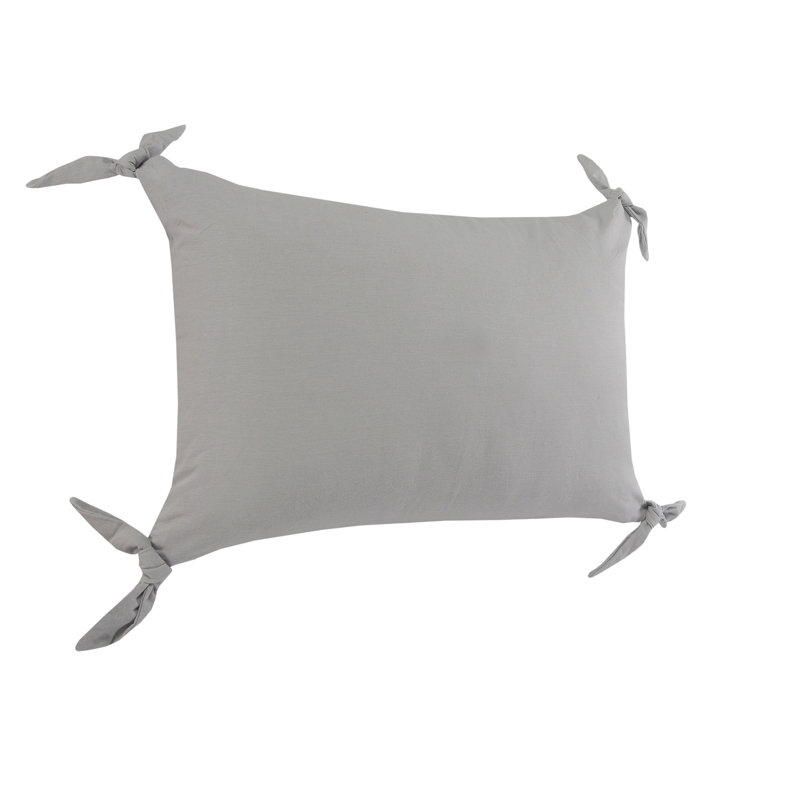 Coussin en coton Amrita, Gris clair, Housse de coussin seulement - sans coussin