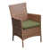 High-Density Polyethylene (HDPE) Wicker Premium All-Weather Wicker Dining Armchair with Cushion